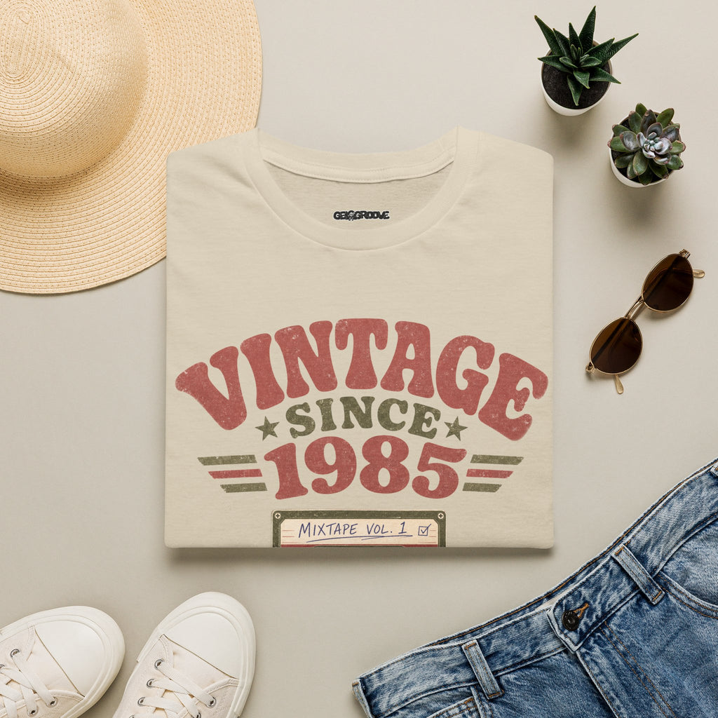 Vintage Since 1985 T-Shirt - Sand - T-Shirt