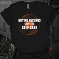 Record Shopping Self Care T-Shirt - Black - T-Shirt