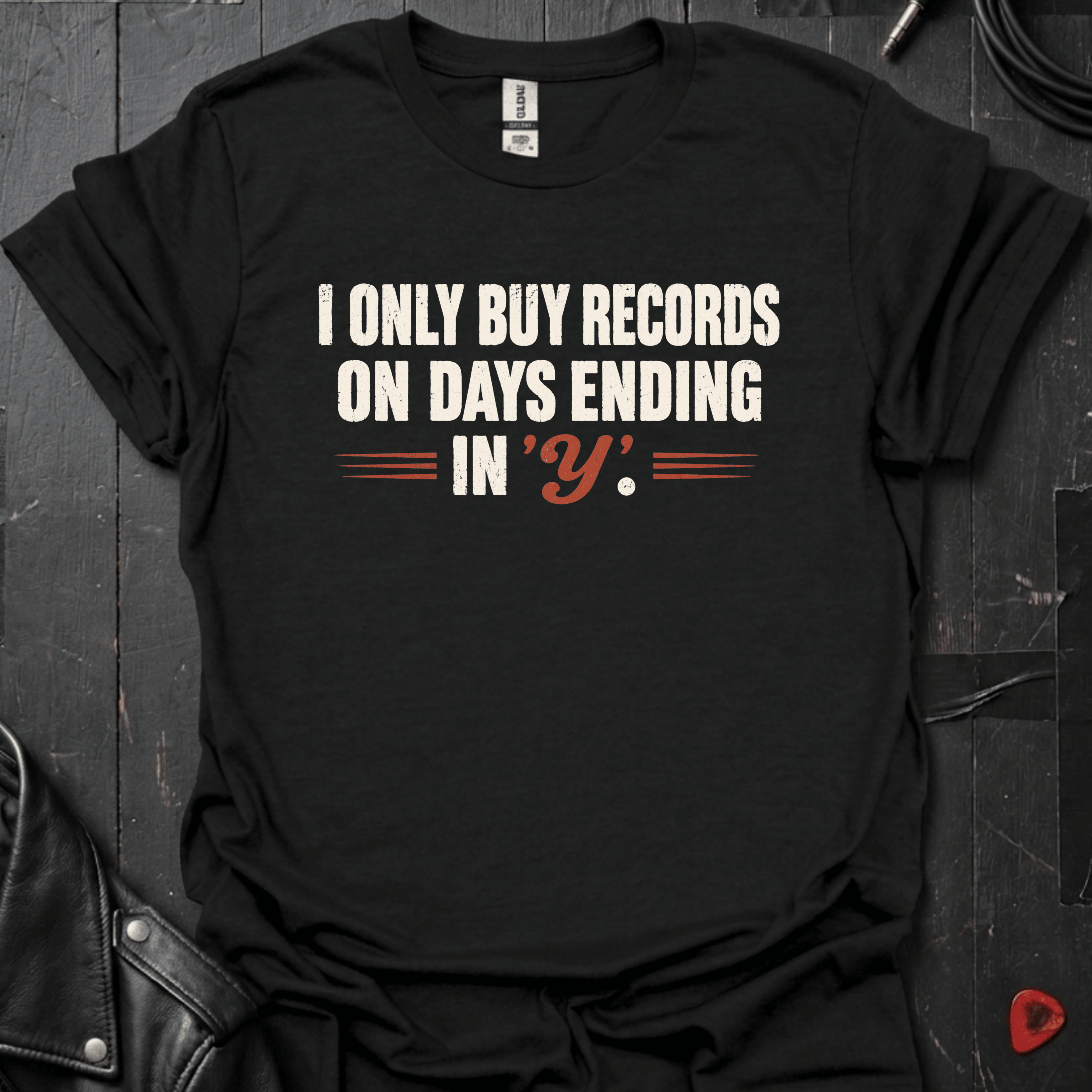 Vinyl Every Day T-Shirt - Black - T-Shirt