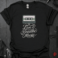 Live & Breath Music T-Shirt - Black - T-Shirt