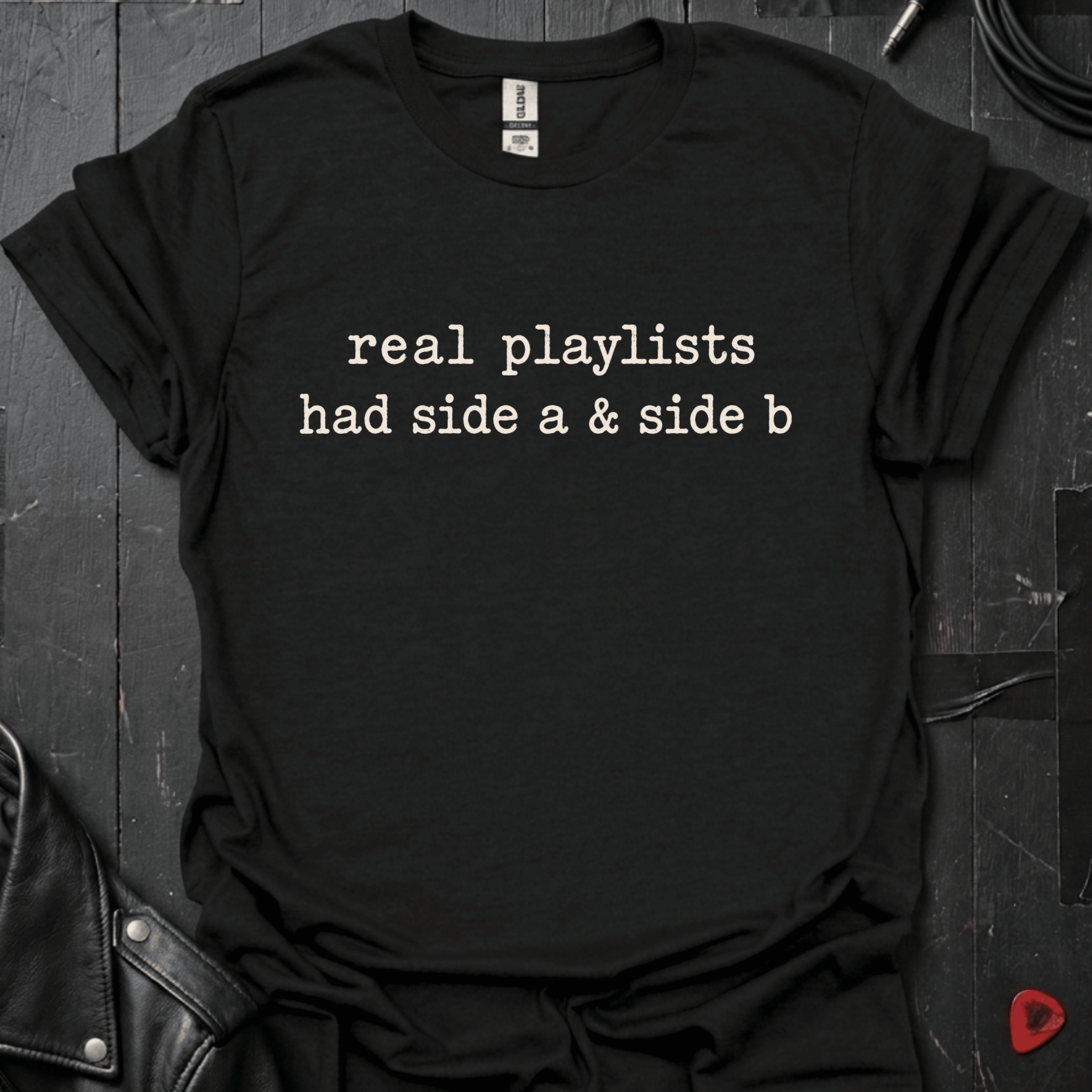 Real Playlists T-Shirt - Black - T-Shirt