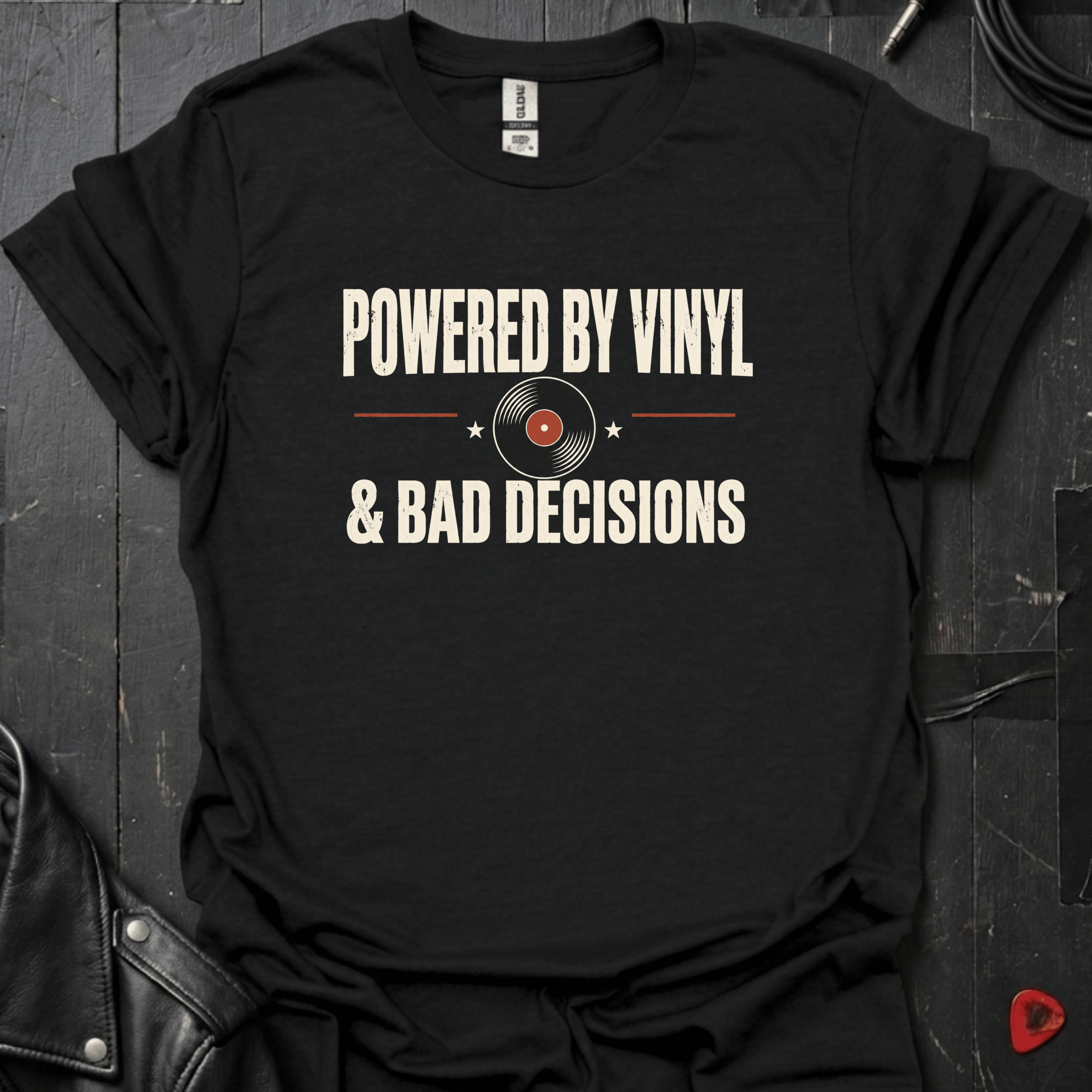 Powered By Vinyl T-Shirt