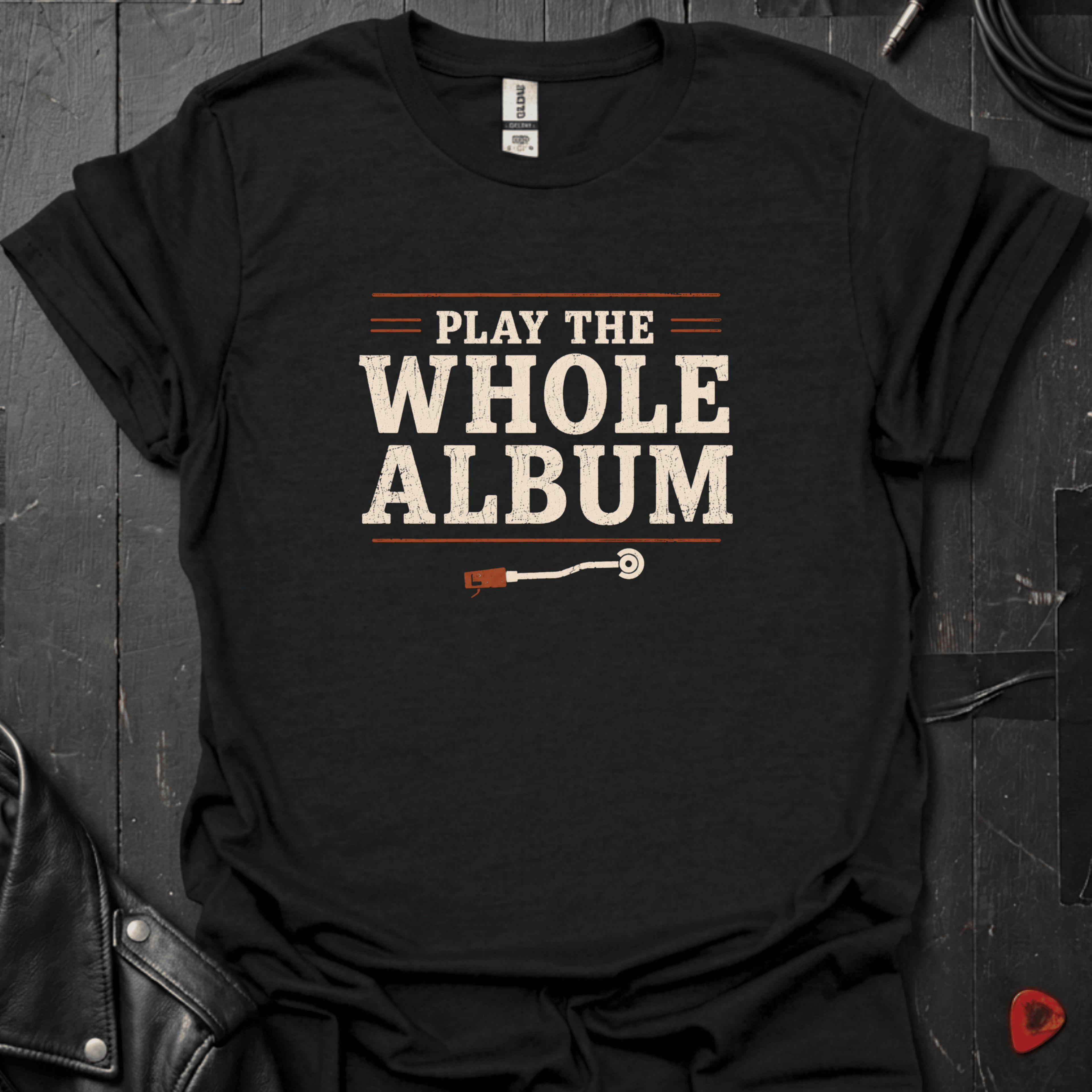 Play The Whole Album T-Shirt - Black - T-Shirt