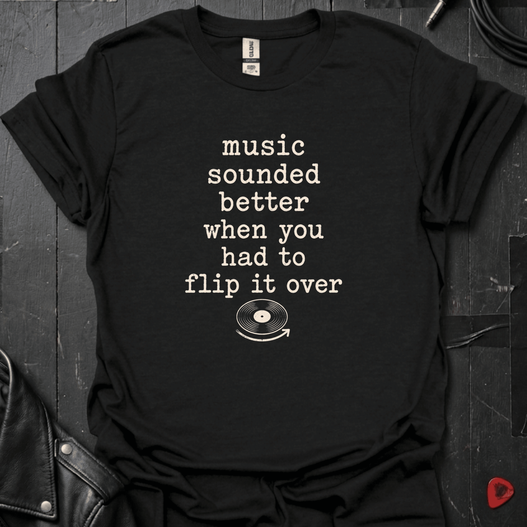 Flip It Over T-Shirt - Black - T-Shirt
