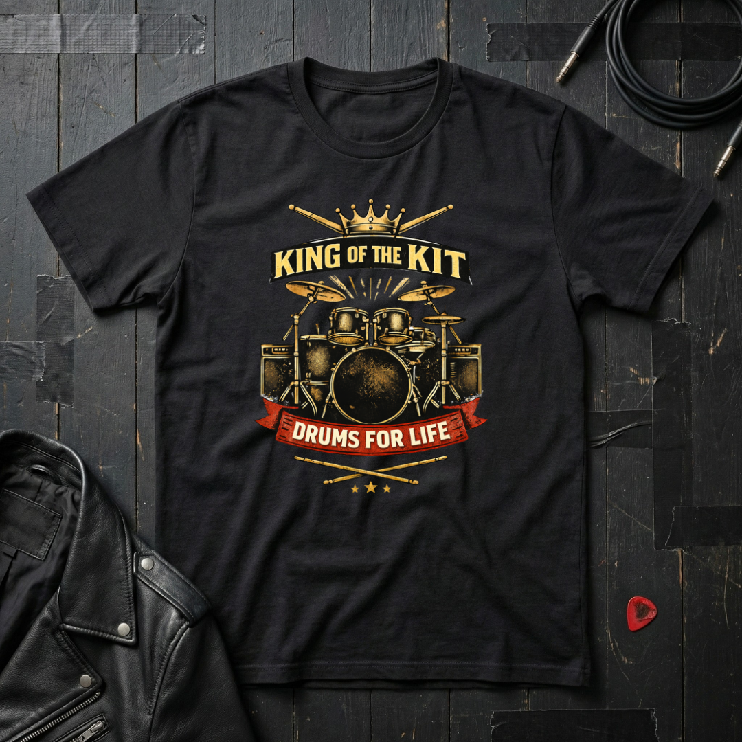 King Of The Kit Drums For Life T-Shirt