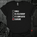 Relationship Status T-Shirt - Black - T-Shirt