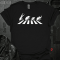 Beetles Crossing Road T-Shirt - Black - T-Shirt