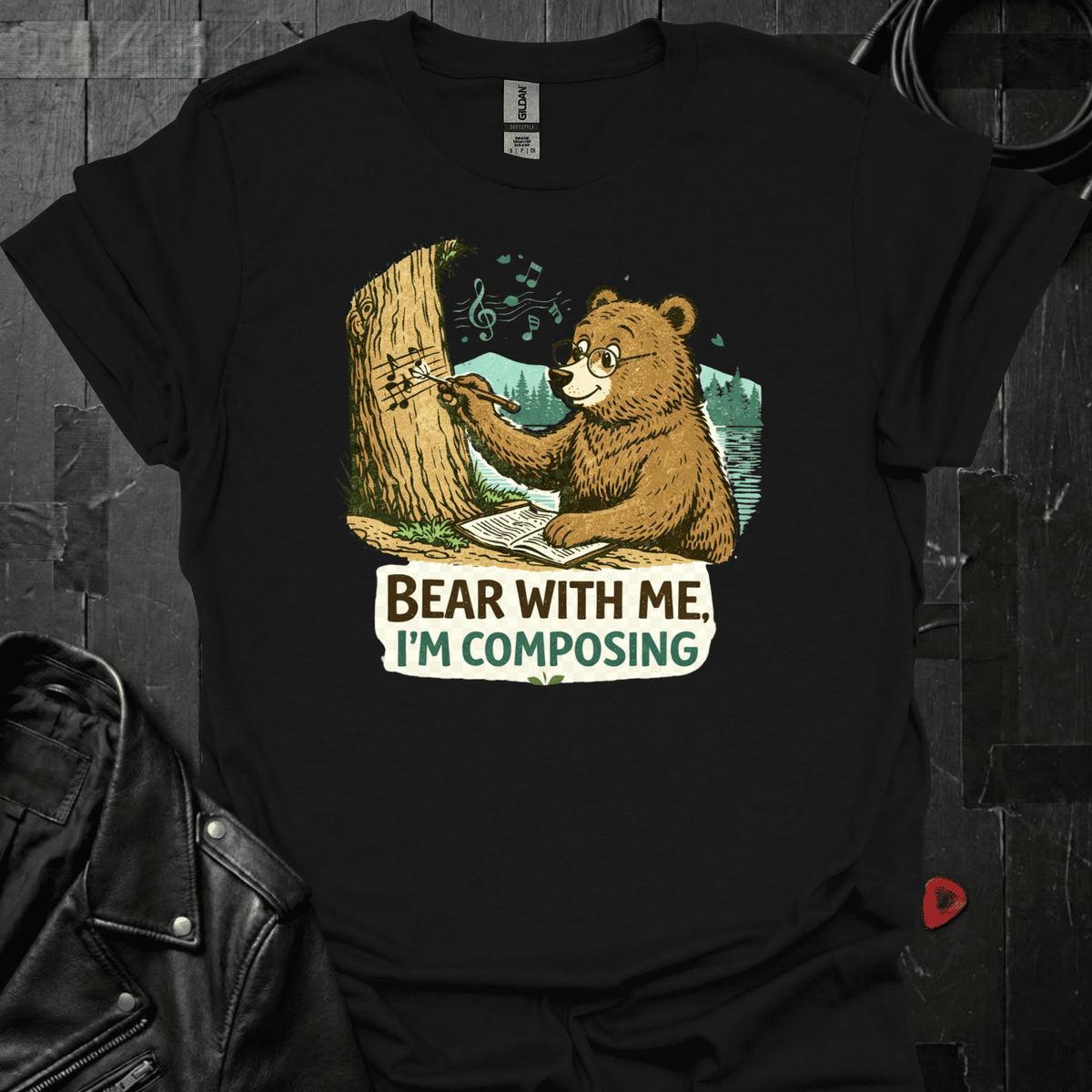 Bear With Me T-Shirt - Black - T-Shirt