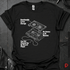 Cassette Tape Diagram T-Shirt - Black - T-Shirt