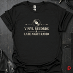 Records & FM Radio T-Shirt - Black - T-Shirt