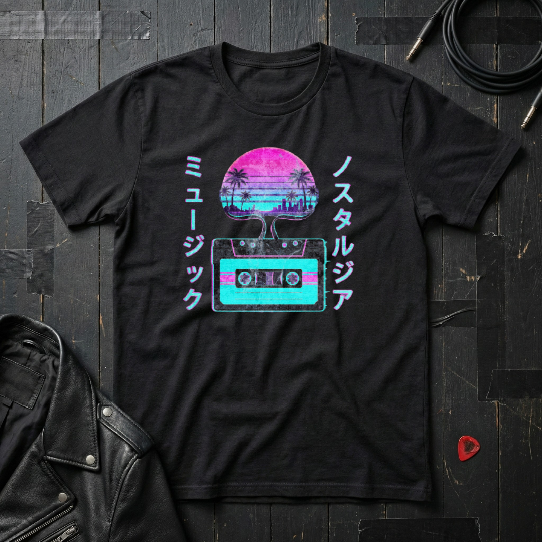 Neon Nostalgia Vaporwave T-Shirt