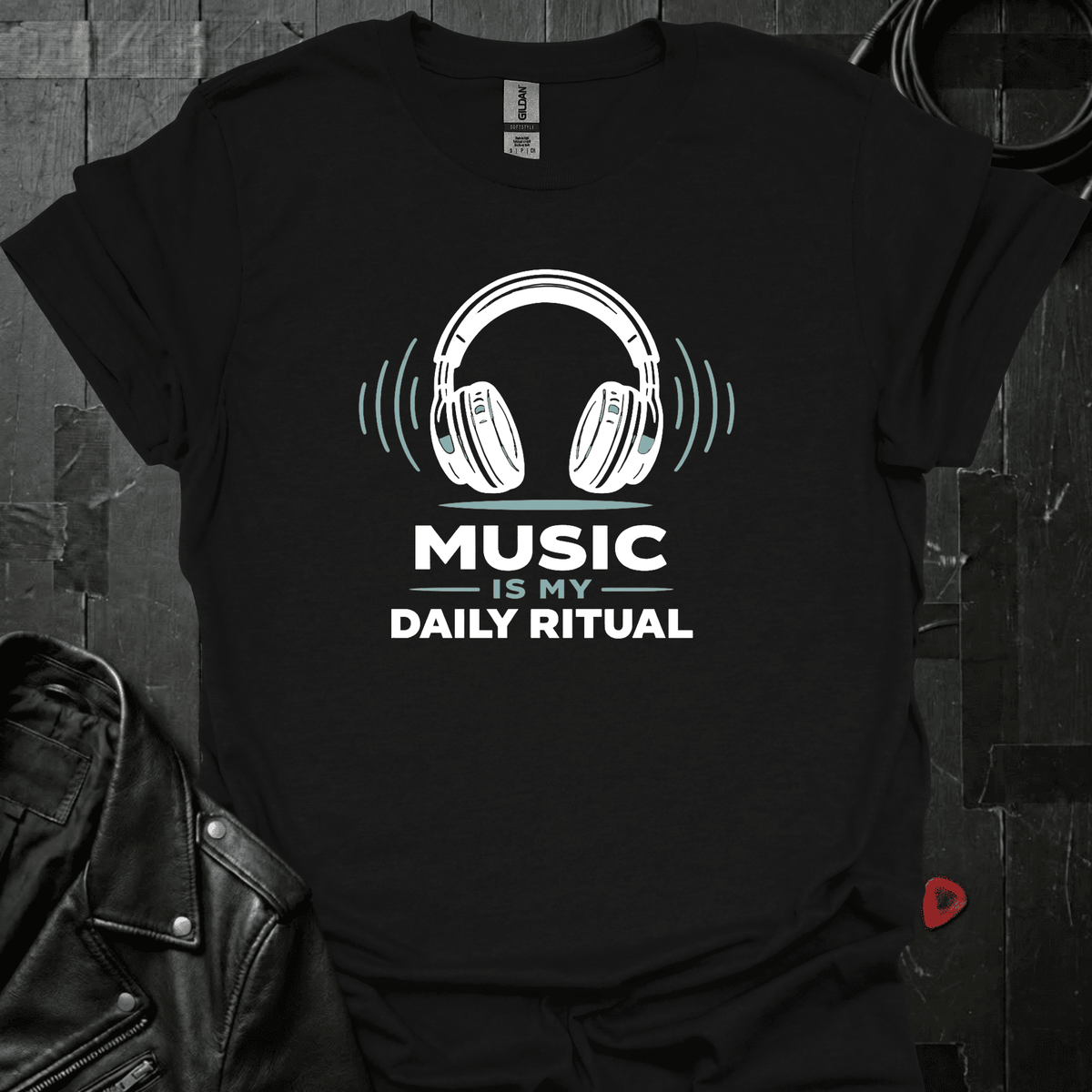 Music Is My Daily Ritual T-Shirt - Black - T-Shirt