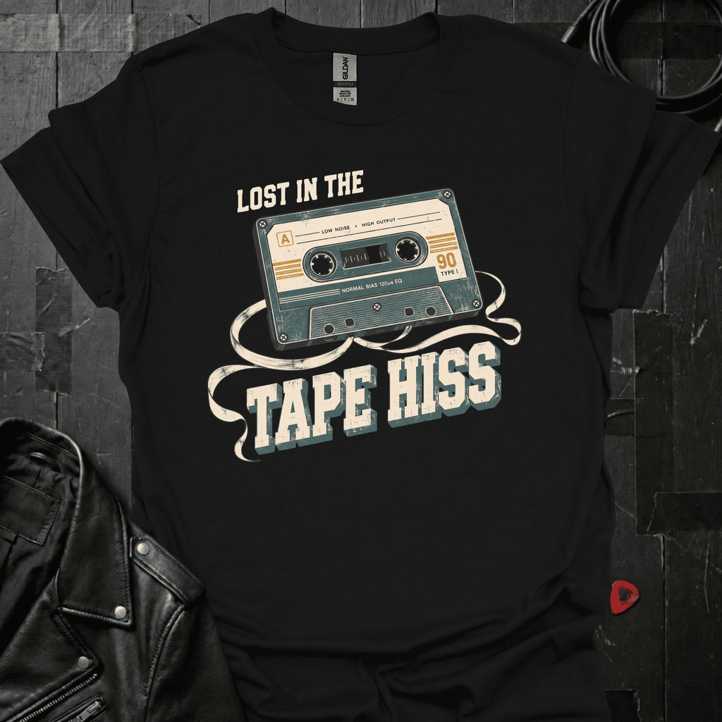 Lost In Tape Hiss T-Shirt - Black - T-Shirt