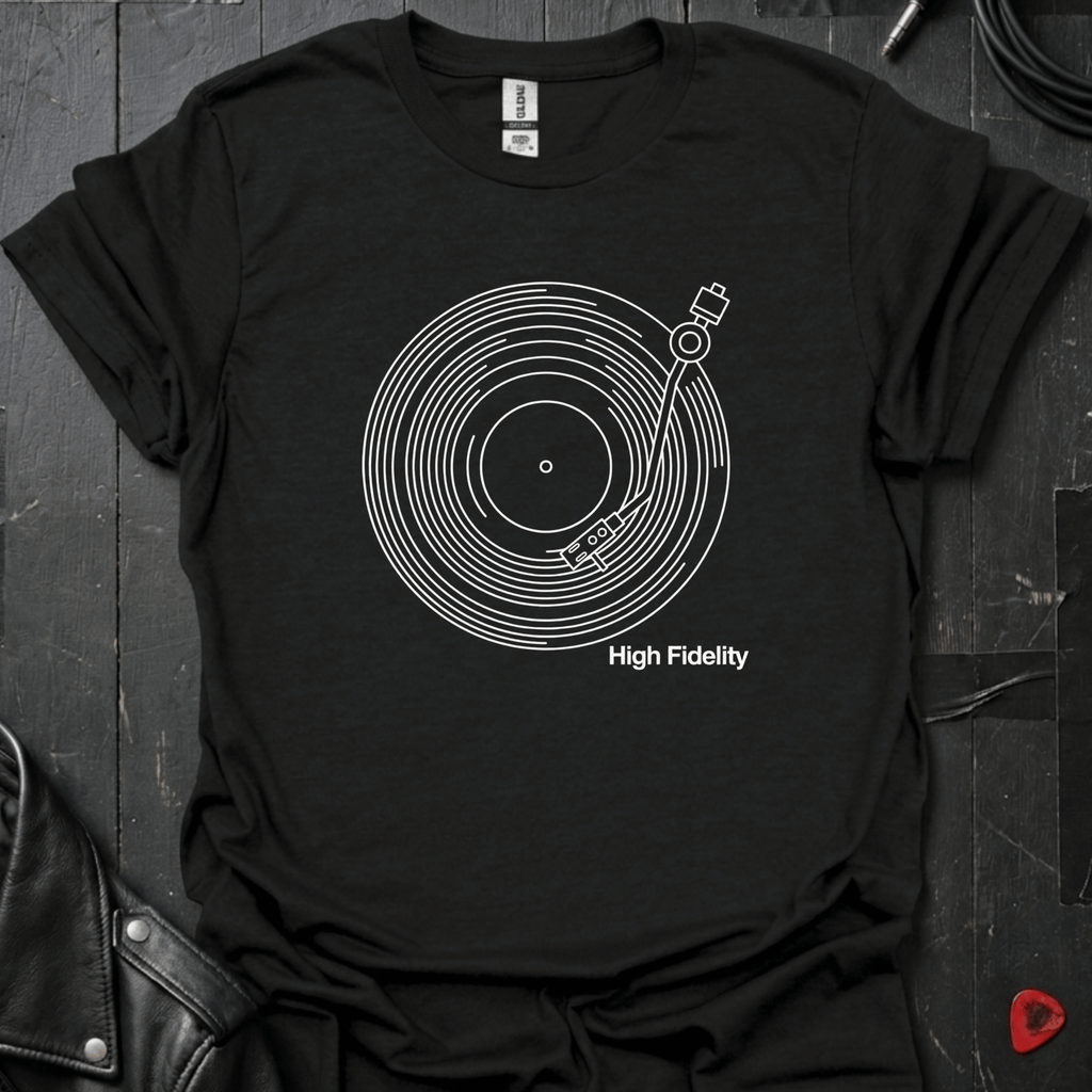 Line Art Turntable T-Shirt