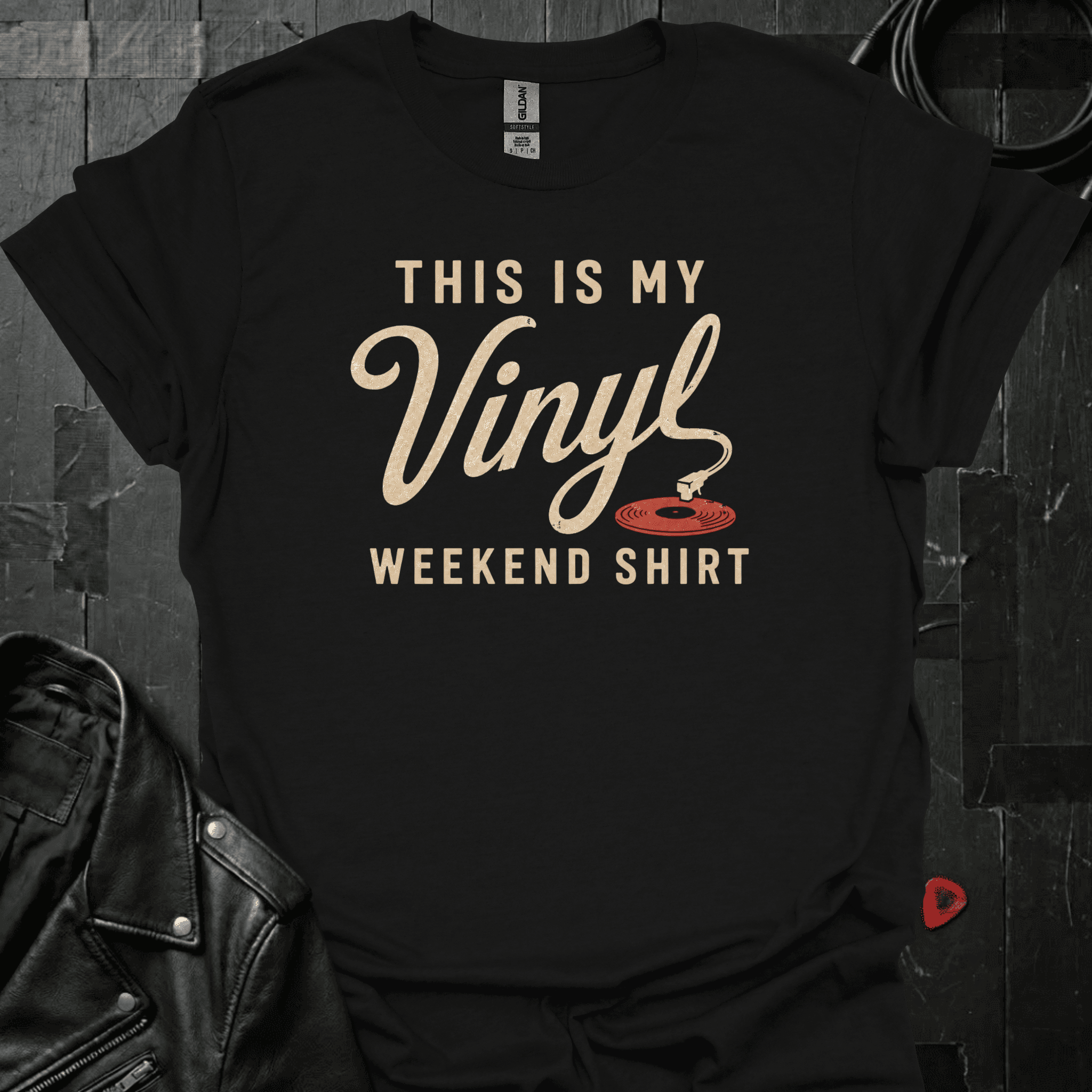 My Vinyl Weekend T-Shirt - Black - T-Shirt
