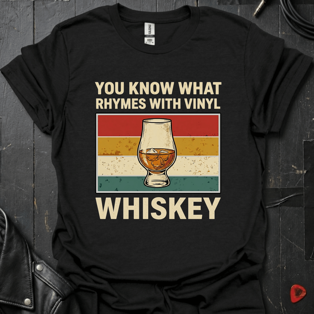 Rhymes With Vinyl T-Shirt - Black - T-Shirt