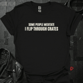 I Flip Through Crates T-Shirt - Black - T-Shirt