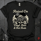 Vinyl & Hot Rods T-Shirt - Black - T-Shirt