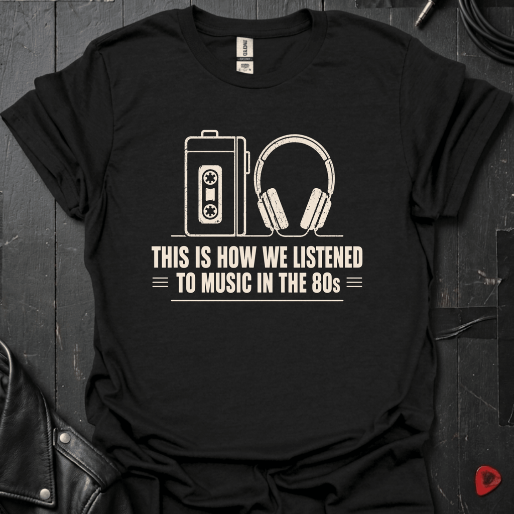 80's Listening Experience T-Shirt - Black - T-Shirt