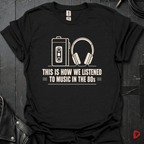80's Listening Experience T-Shirt - Black - T-Shirt