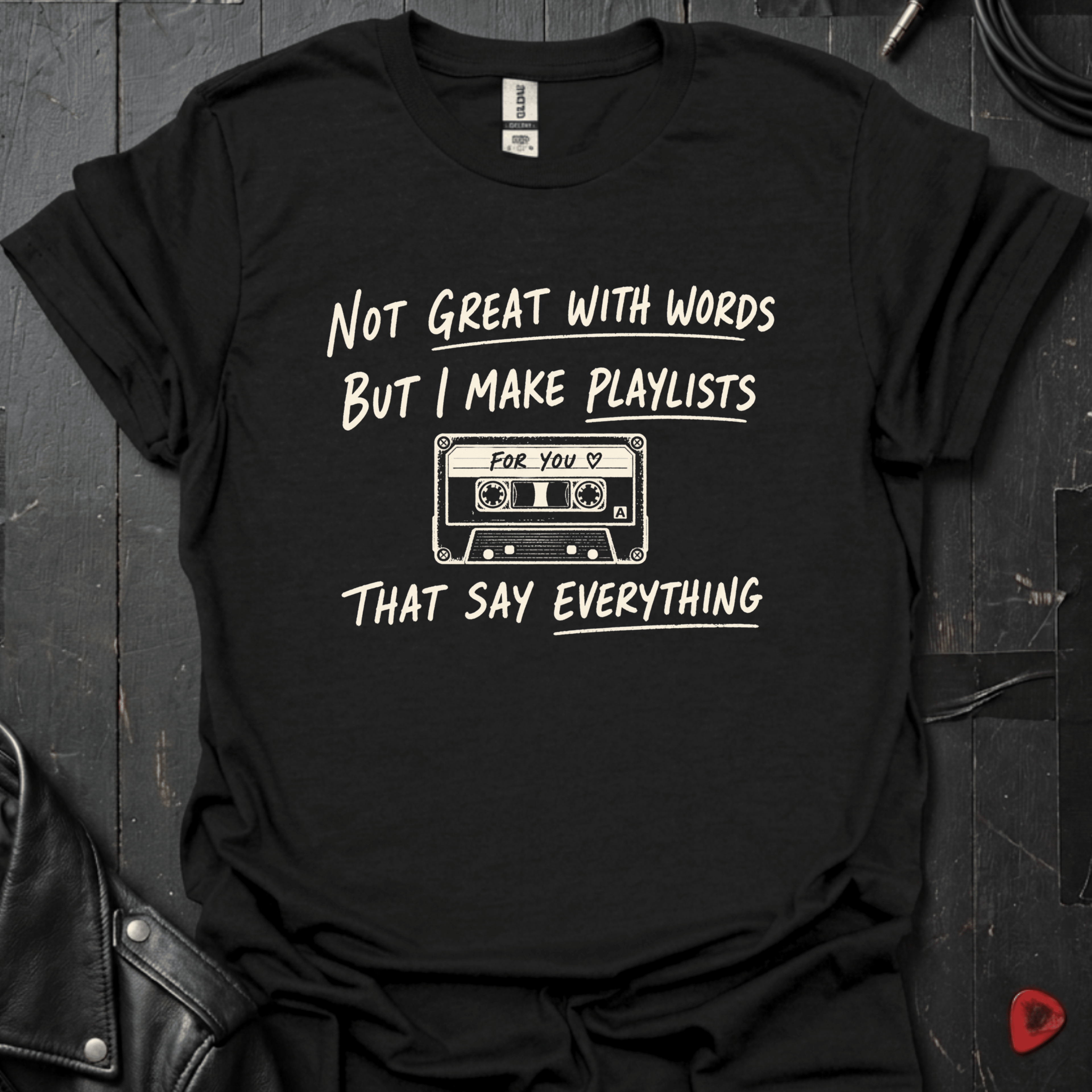 I Make Playlists T-Shirt - Black - T-Shirt