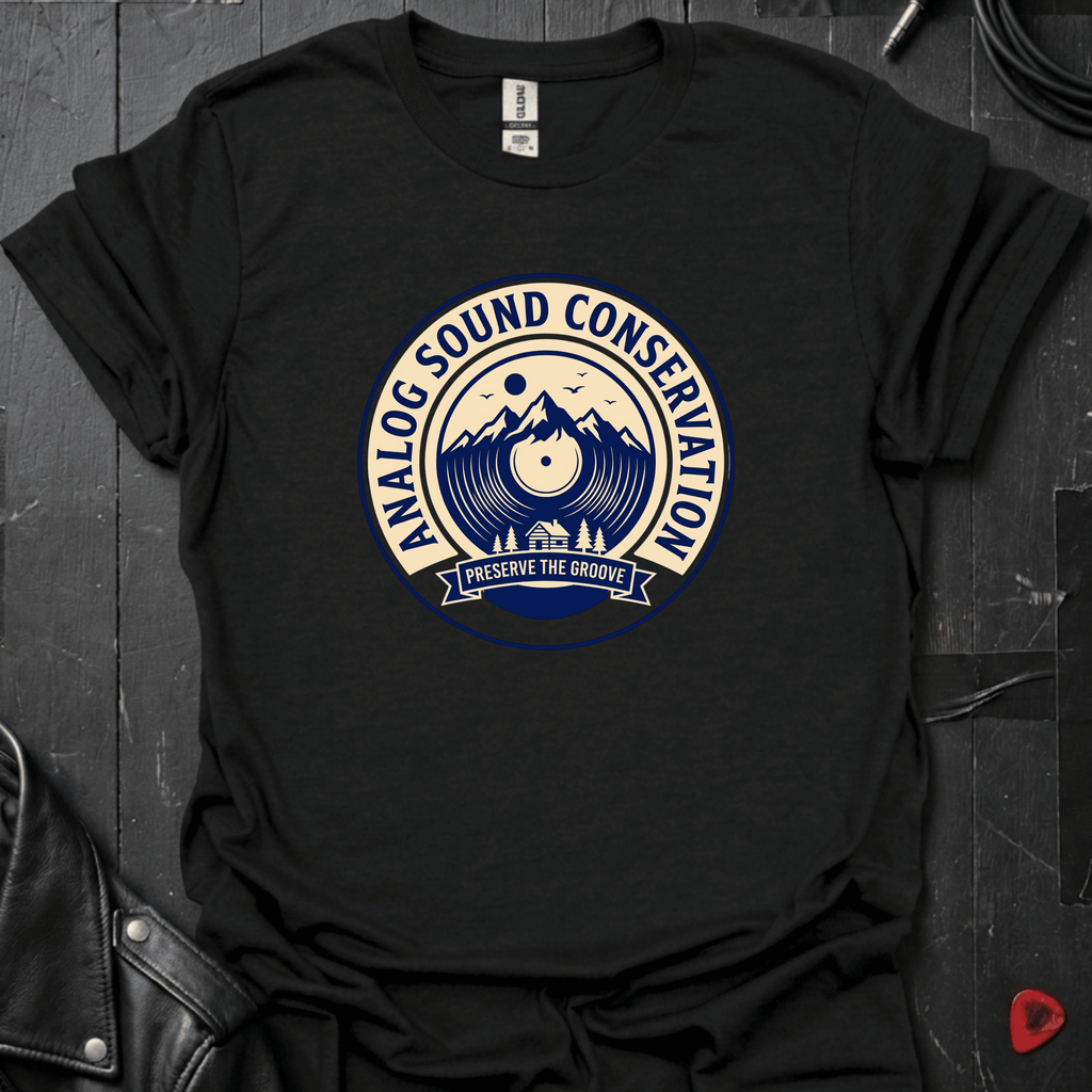 Analog Sound Conservation T-Shirt - Black - T-Shirt