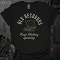 History On Vinyl T-Shirt - Black - T-Shirt