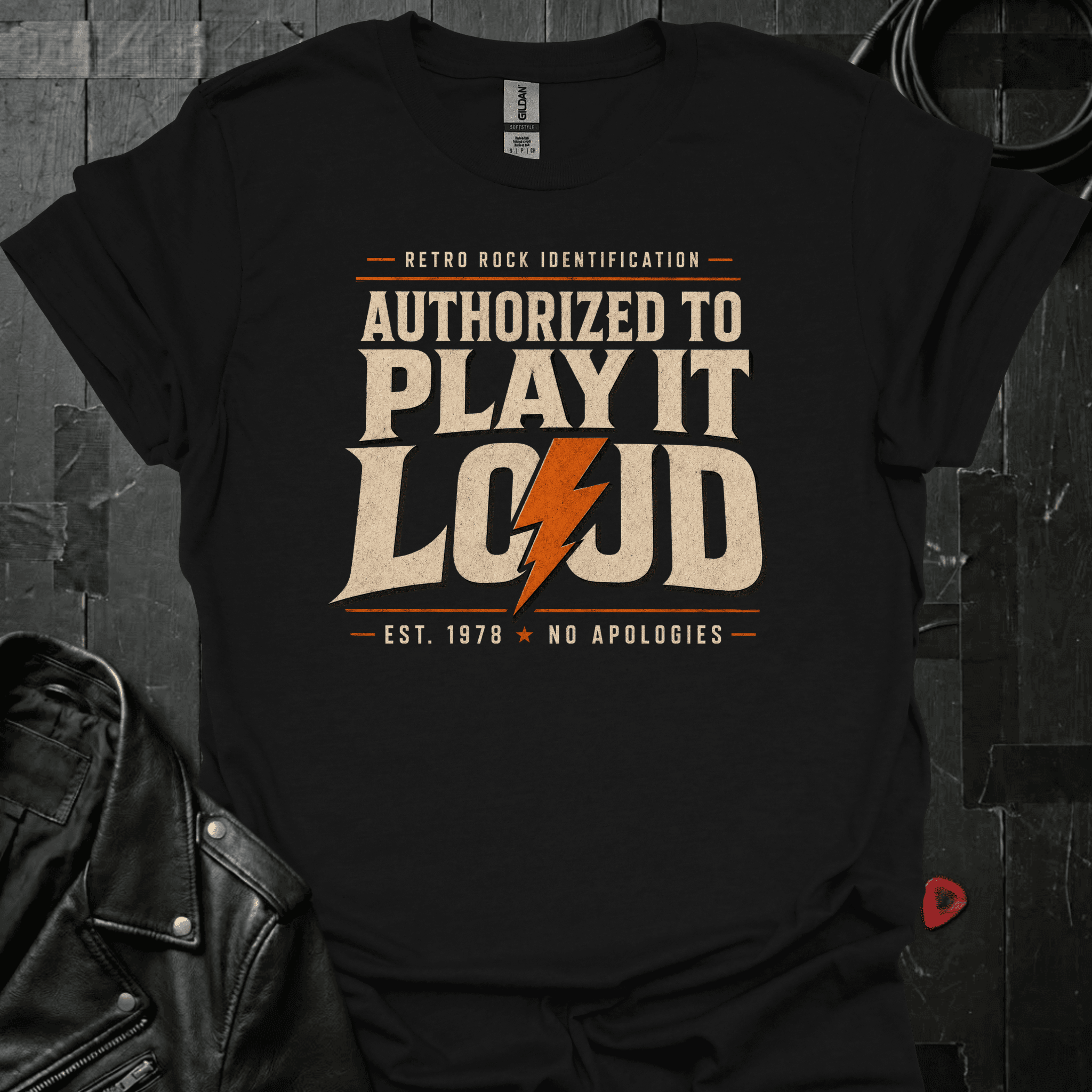 Authorized To Play It Loud T-Shirt - Black - T-Shirt