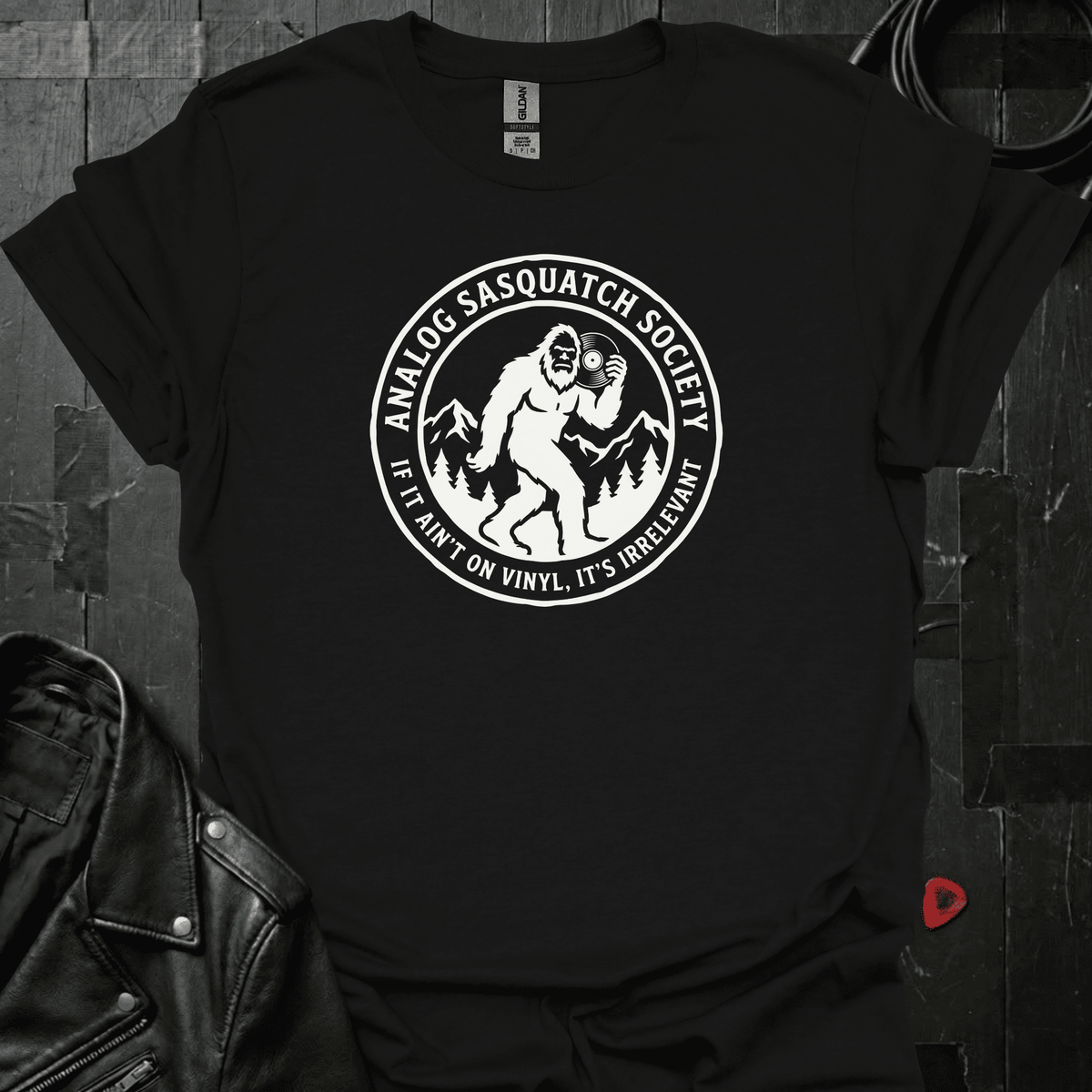 Analog Sasquatch Society T-Shirt - Black - T-Shirt