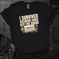 I Survived Recording Songs T-Shirt - Black - T-Shirt