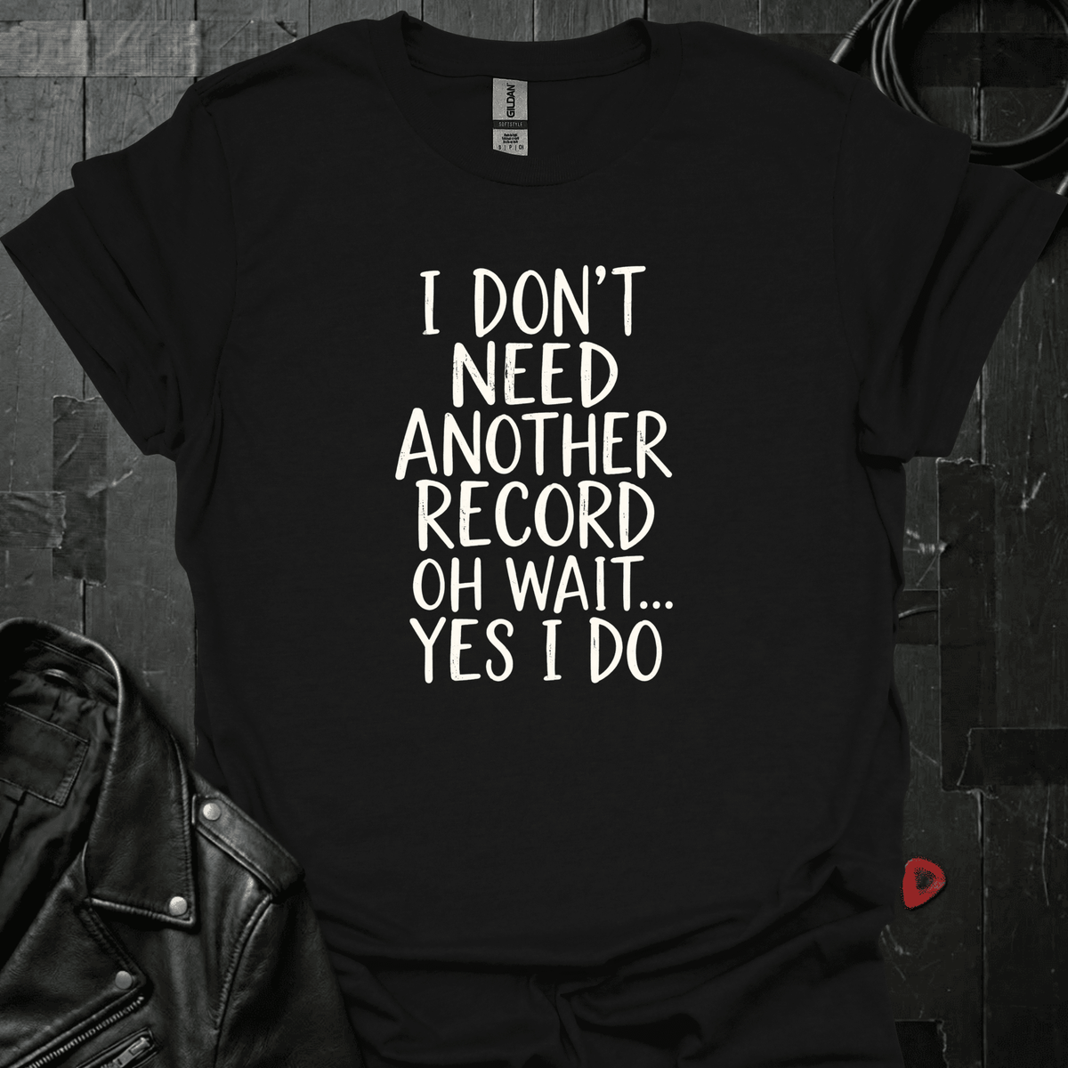 Need Another Record T-Shirt - Black - T-Shirt