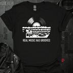Real Music Grooves T-Shirt - Black - T-Shirt