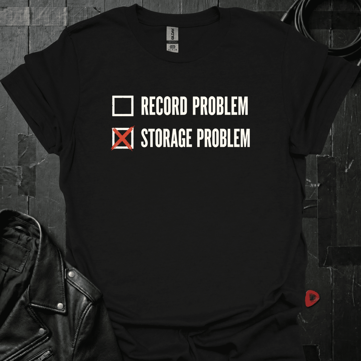 No Record Problem T-Shirt - Black - T-Shirt