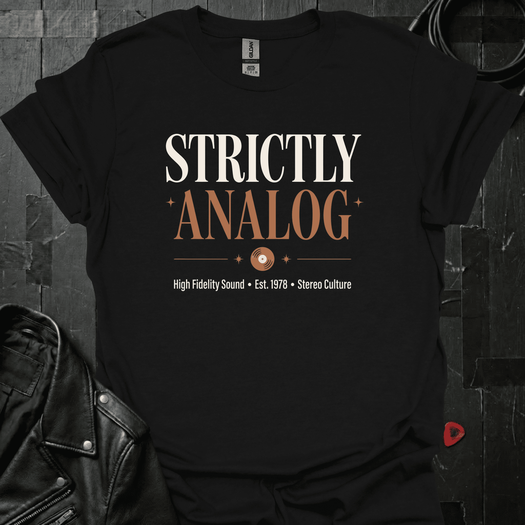 Strictly Analog T-Shirt - Black - T-Shirt