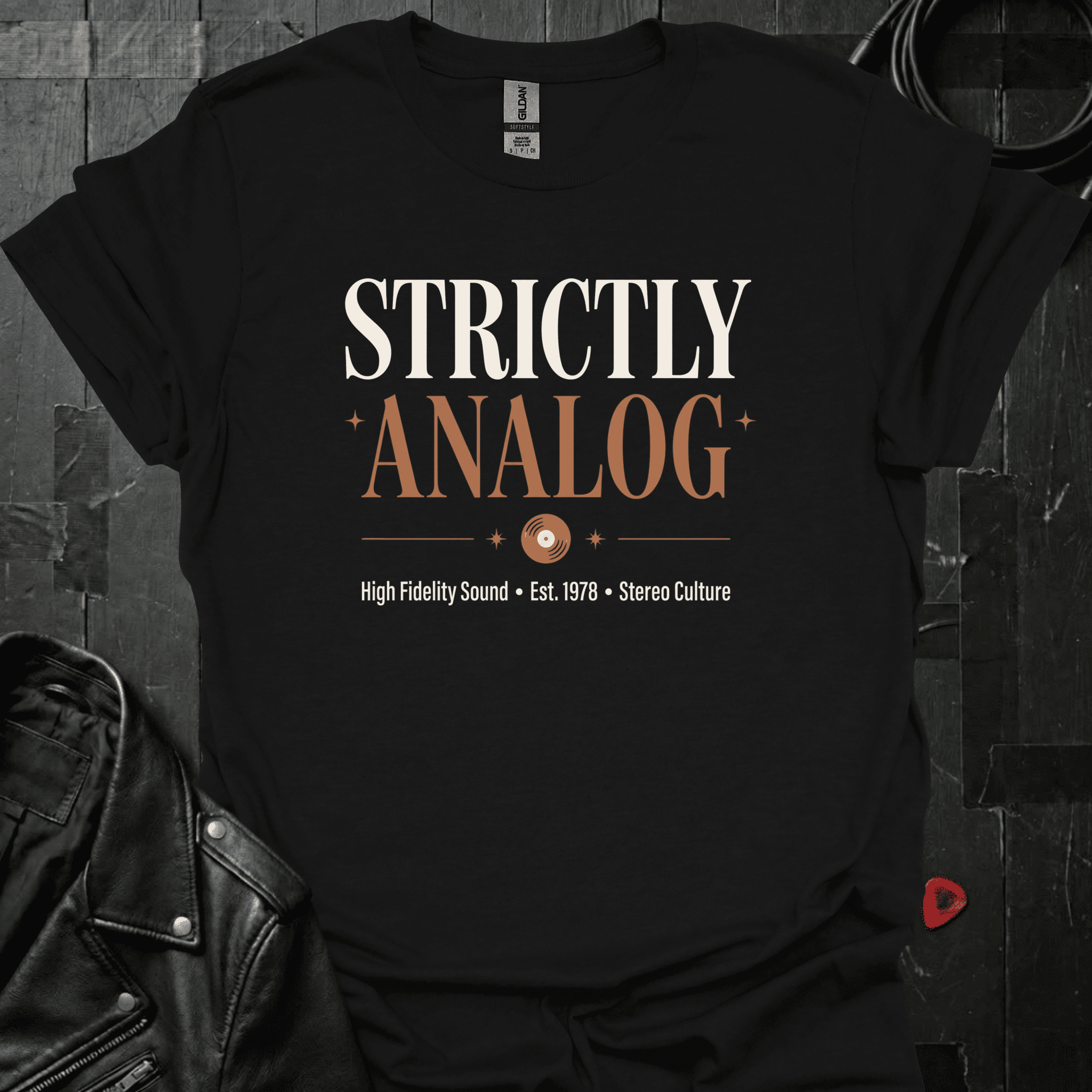 Strictly Analog T-Shirt - Black - T-Shirt