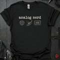 Analog Nerd T-Shirt - Black - T-Shirt