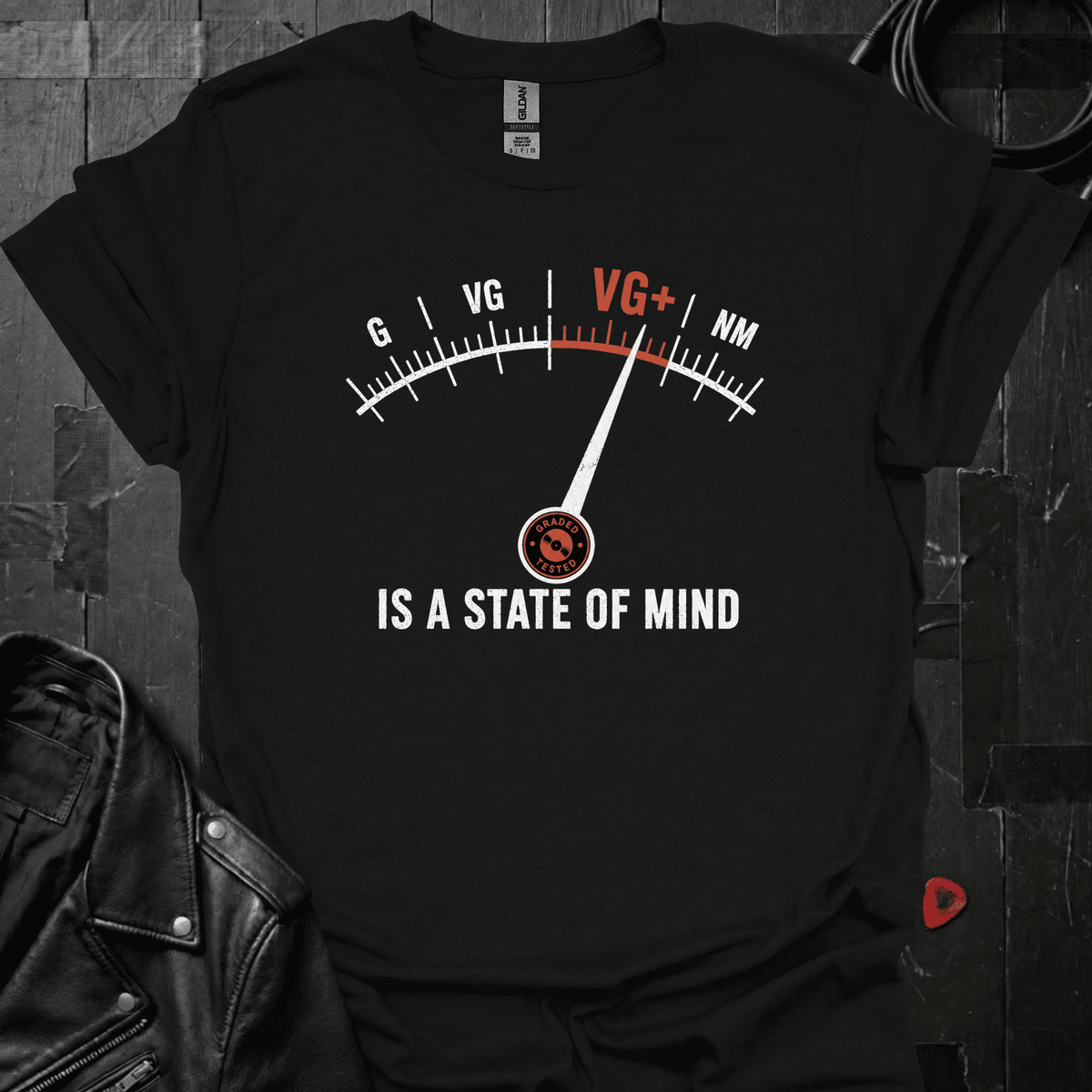 VG+ Vinyl Collector T-Shirt - Black - T-Shirt