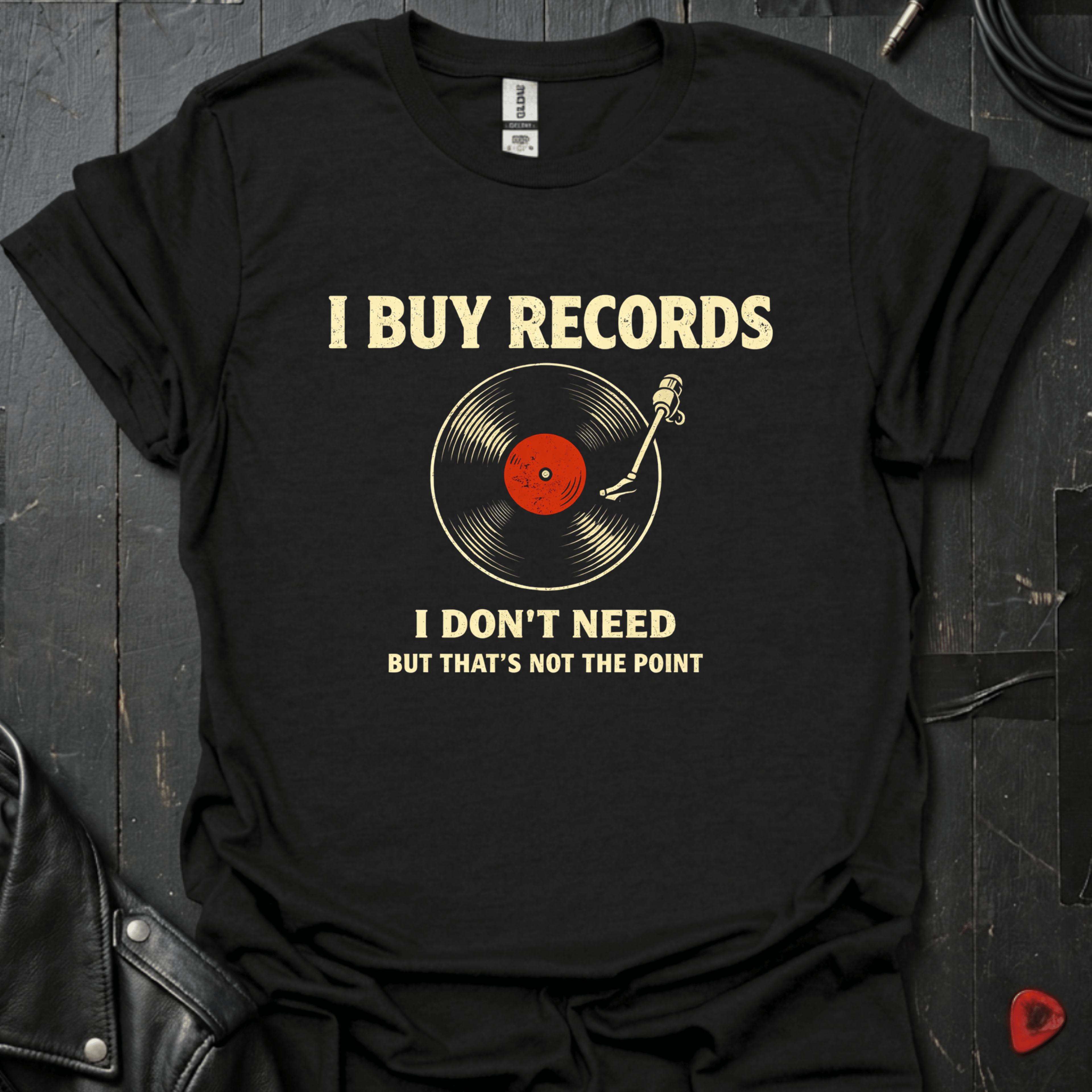 I Buy Records T-Shirt - Black - T-Shirt