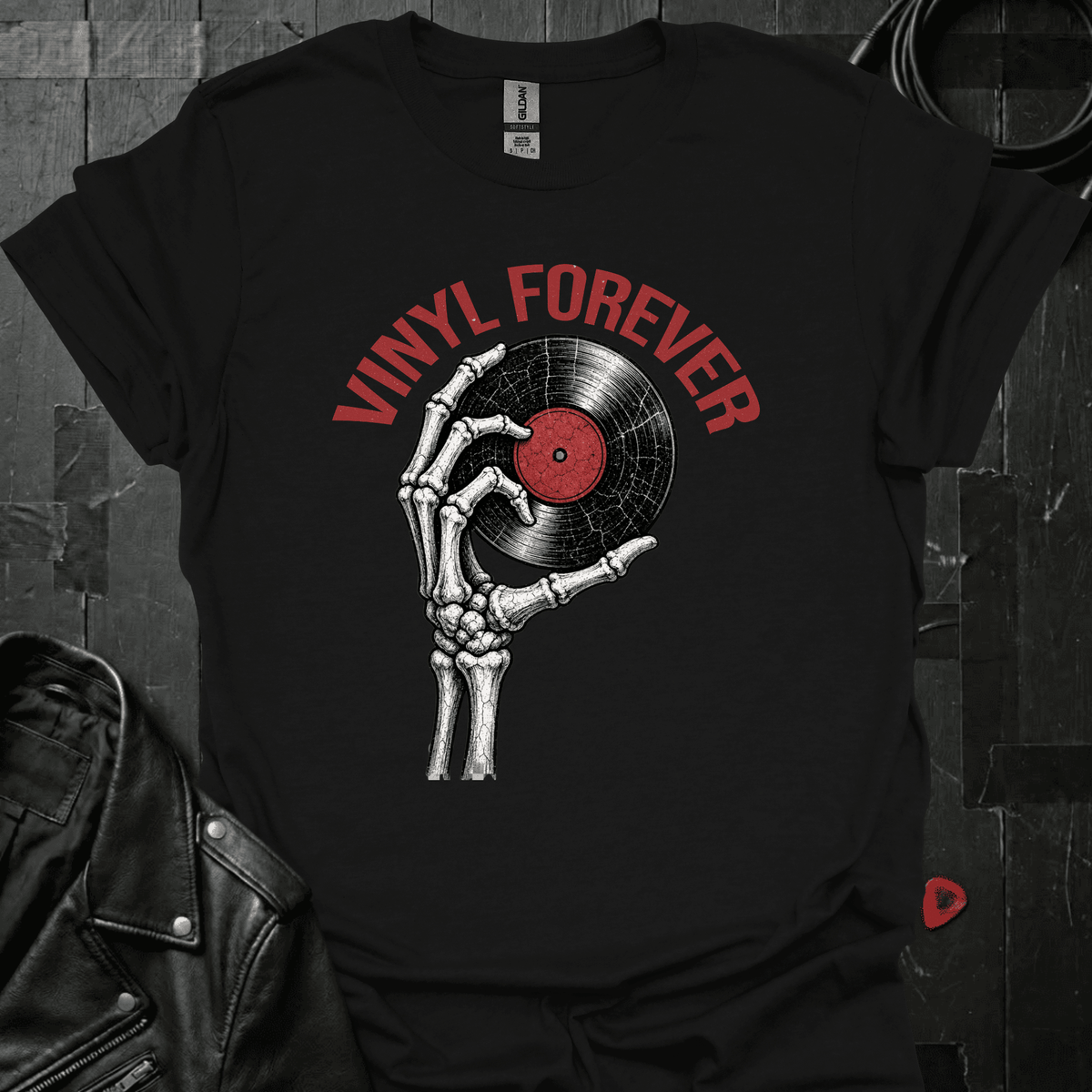 Vinyl Forever T-Shirt - Black - T-Shirt