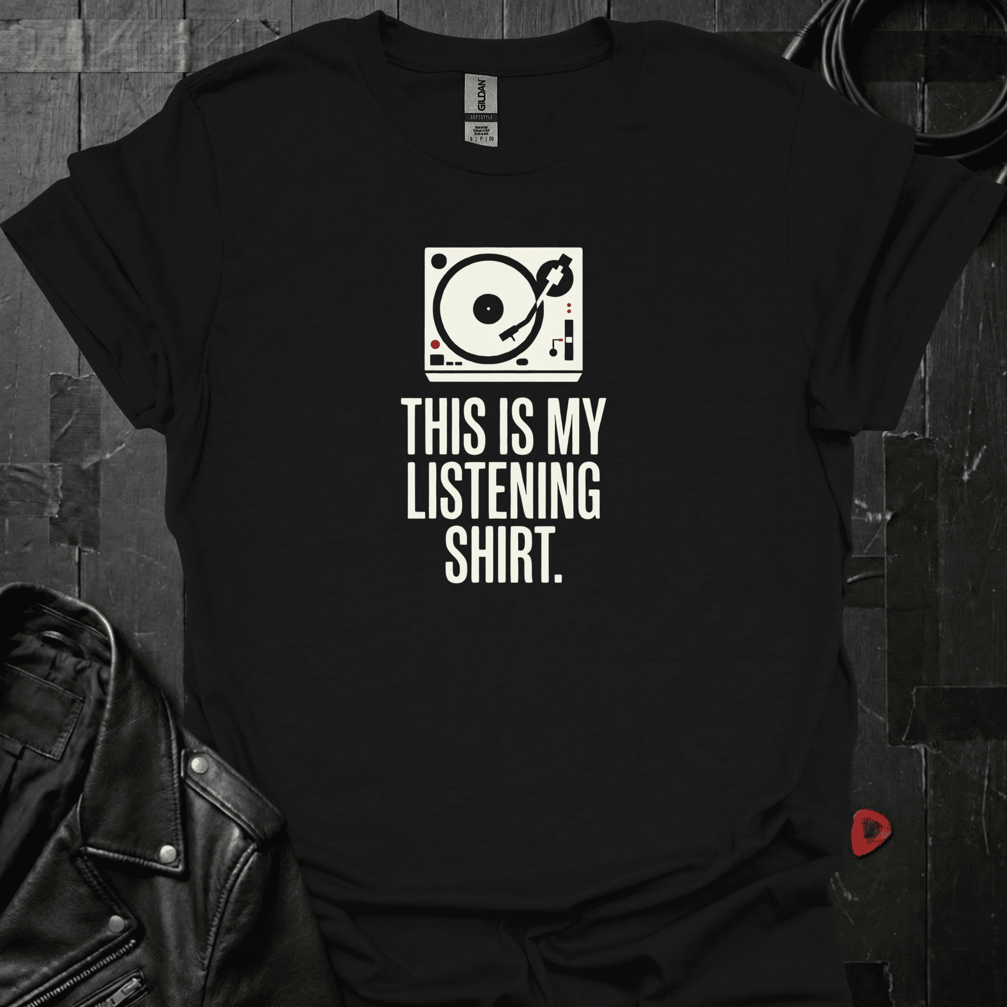 My Listening Shirt T-Shirt - Black - T-Shirt