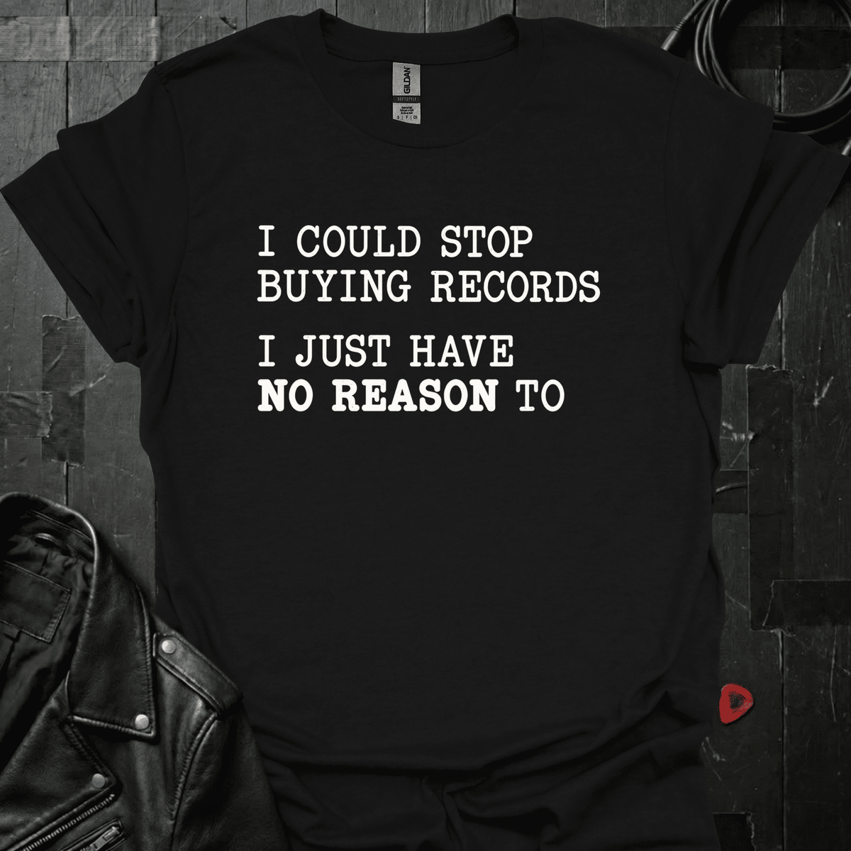 Could Stop Buying Records T-Shirt - S - T-Shirt