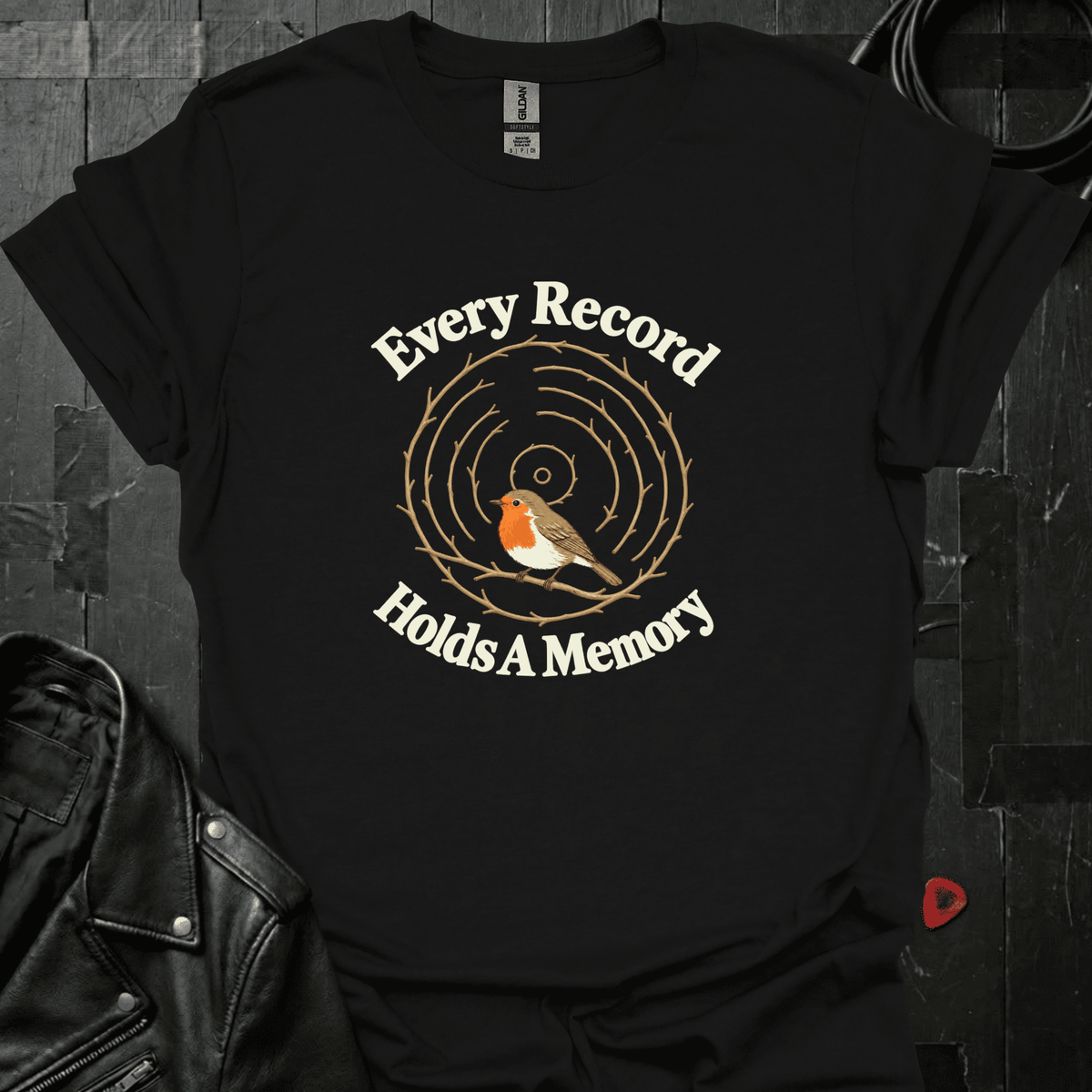Every Record Holds A Memory T-Shirt - S - T-Shirt Black