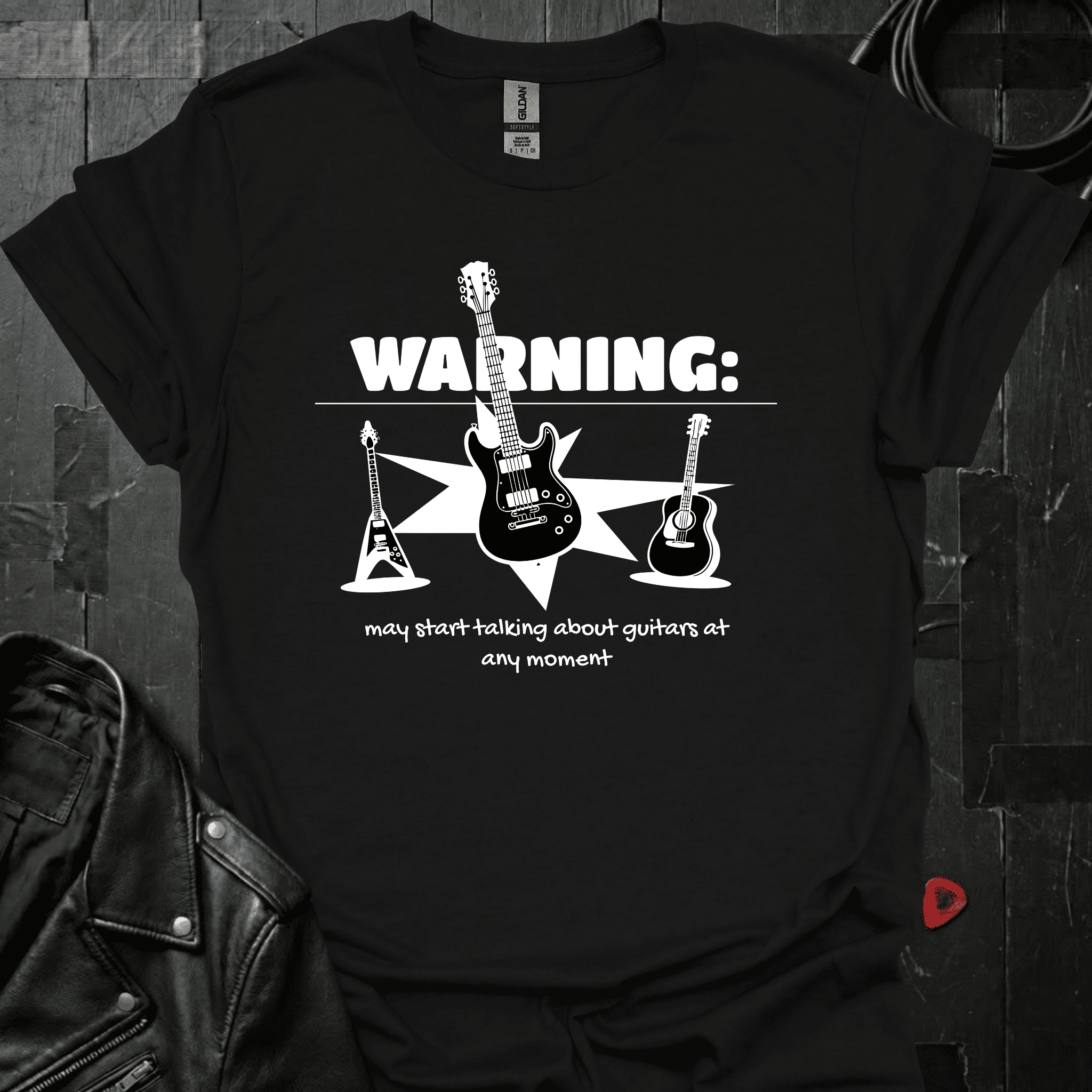 Talking About Guitars T-Shirt - Black - T-Shirt