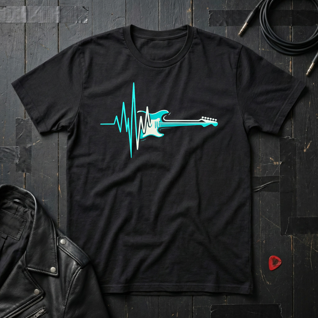 Heartbeat Guitar T-Shirt