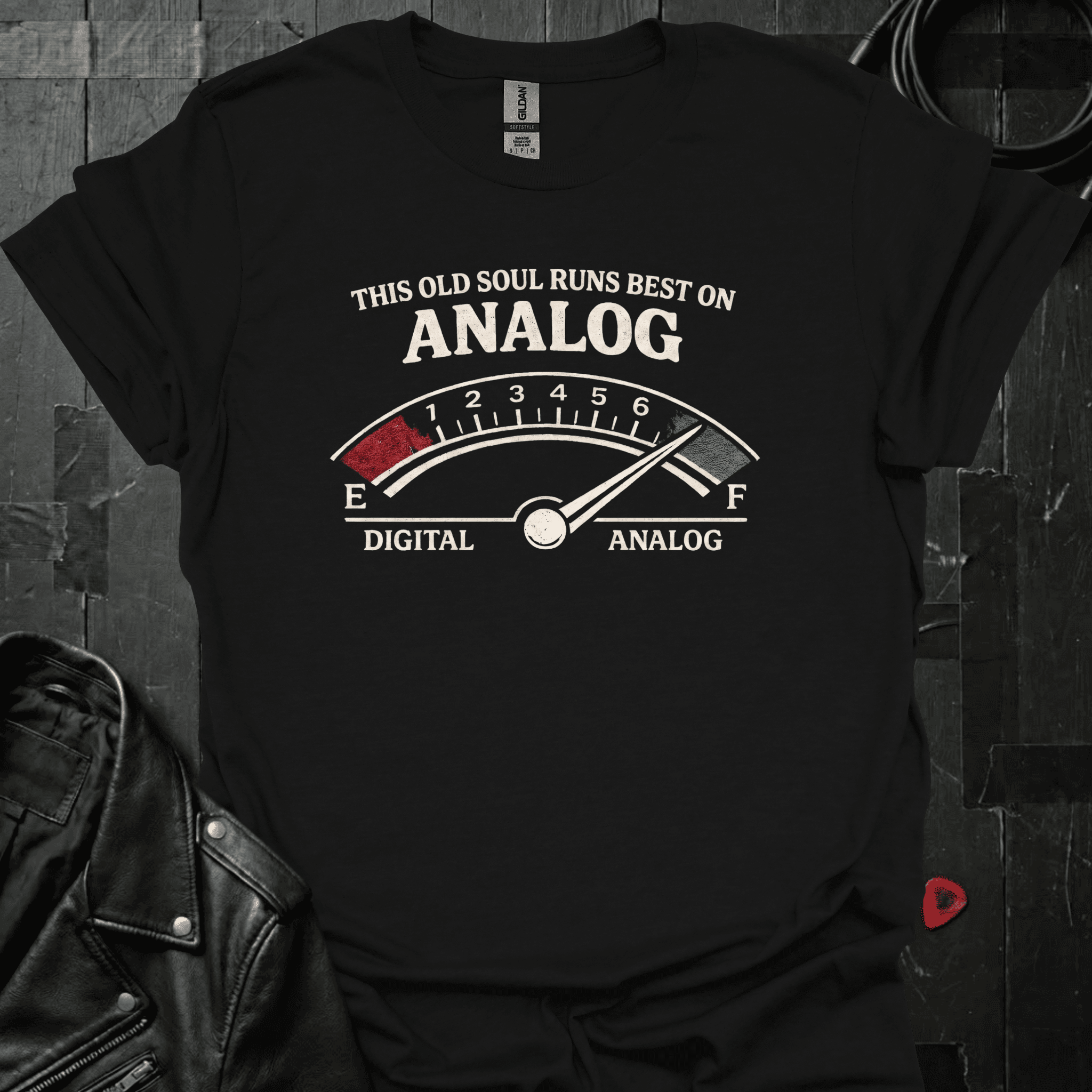 Runs Best On Analog T-Shirt - Black - T-Shirt