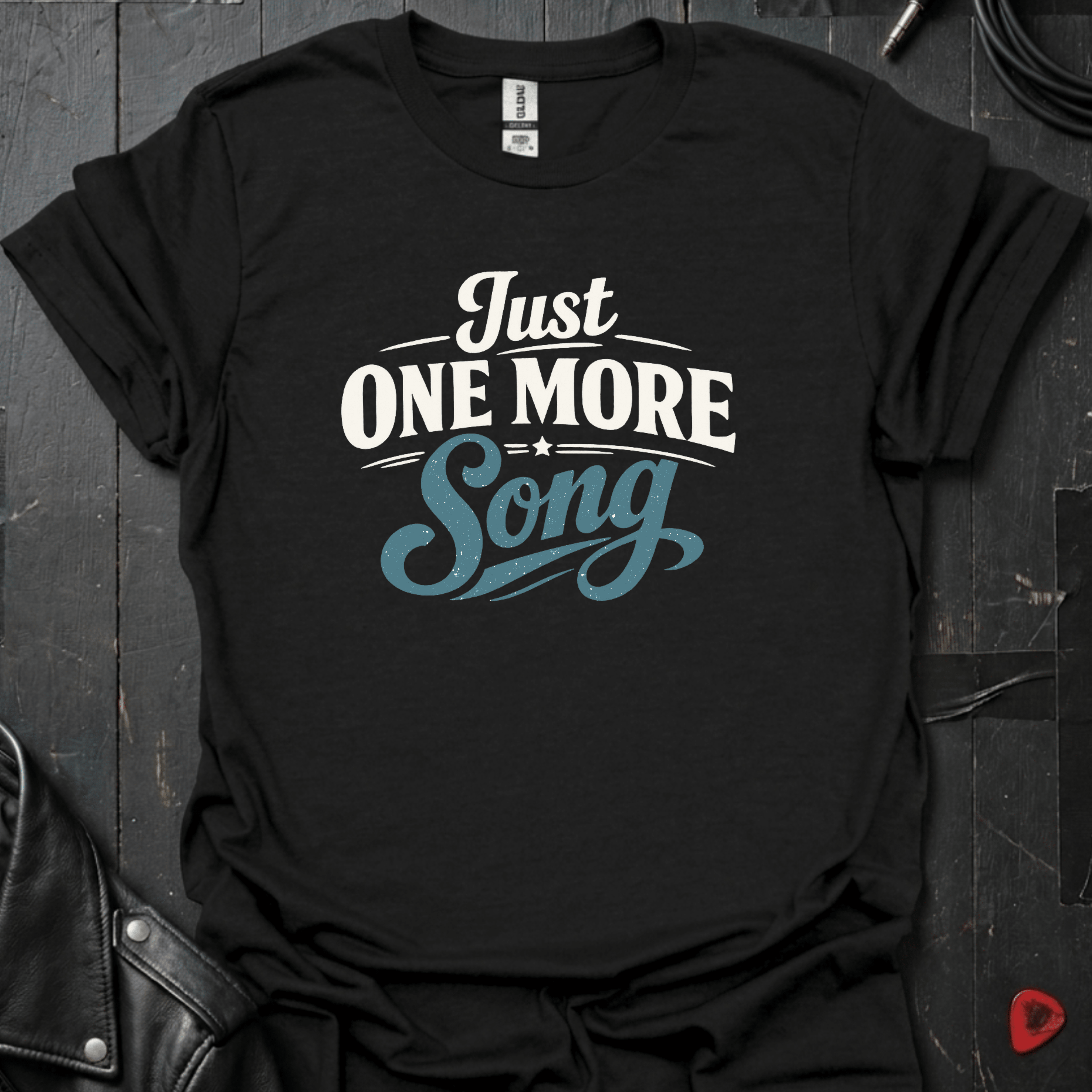 Just One More Song T-Shirt - Black - T-Shirt