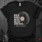 Analog Listener T-Shirt - Black - T-Shirt