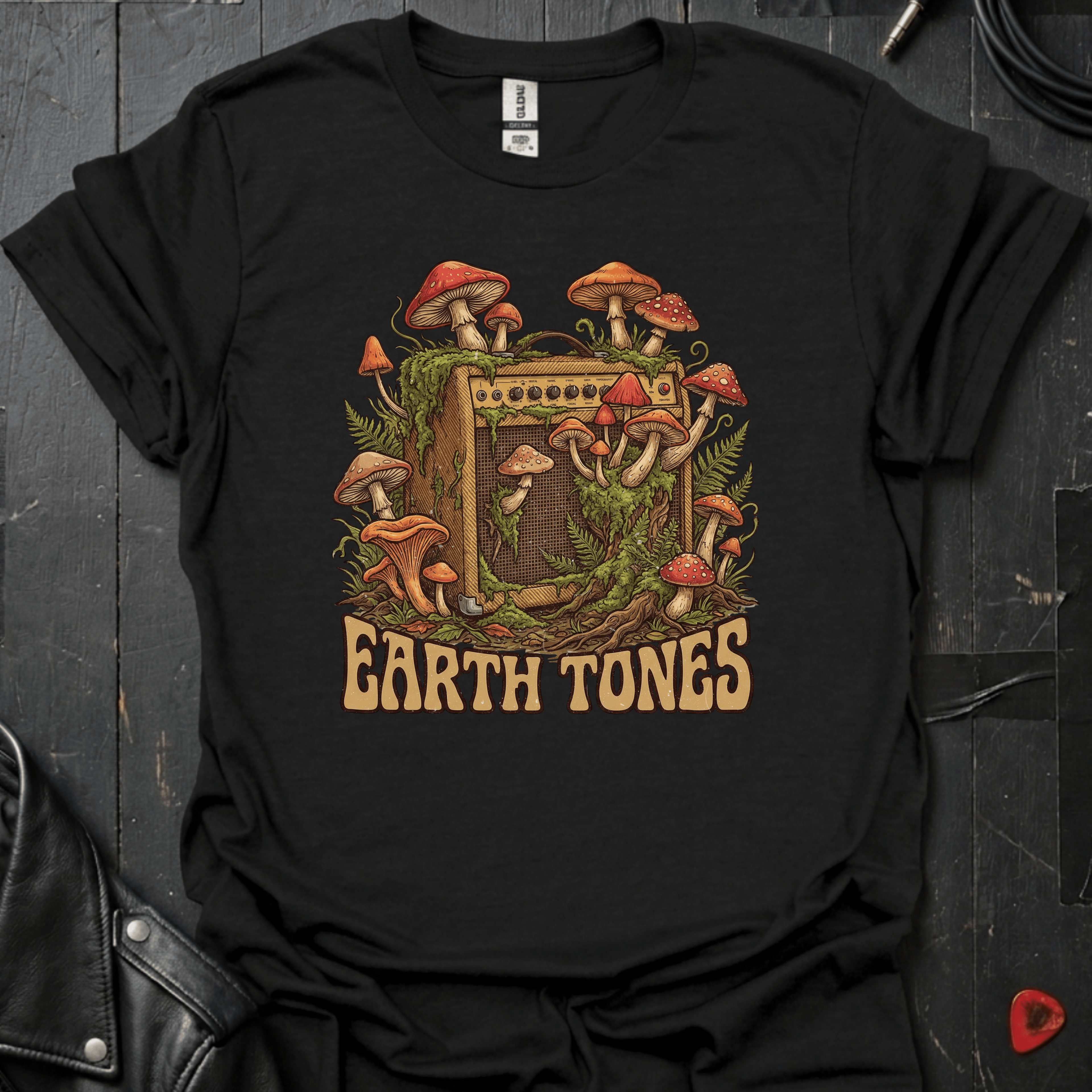 Earth Tones T-Shirt - Black - T-Shirt