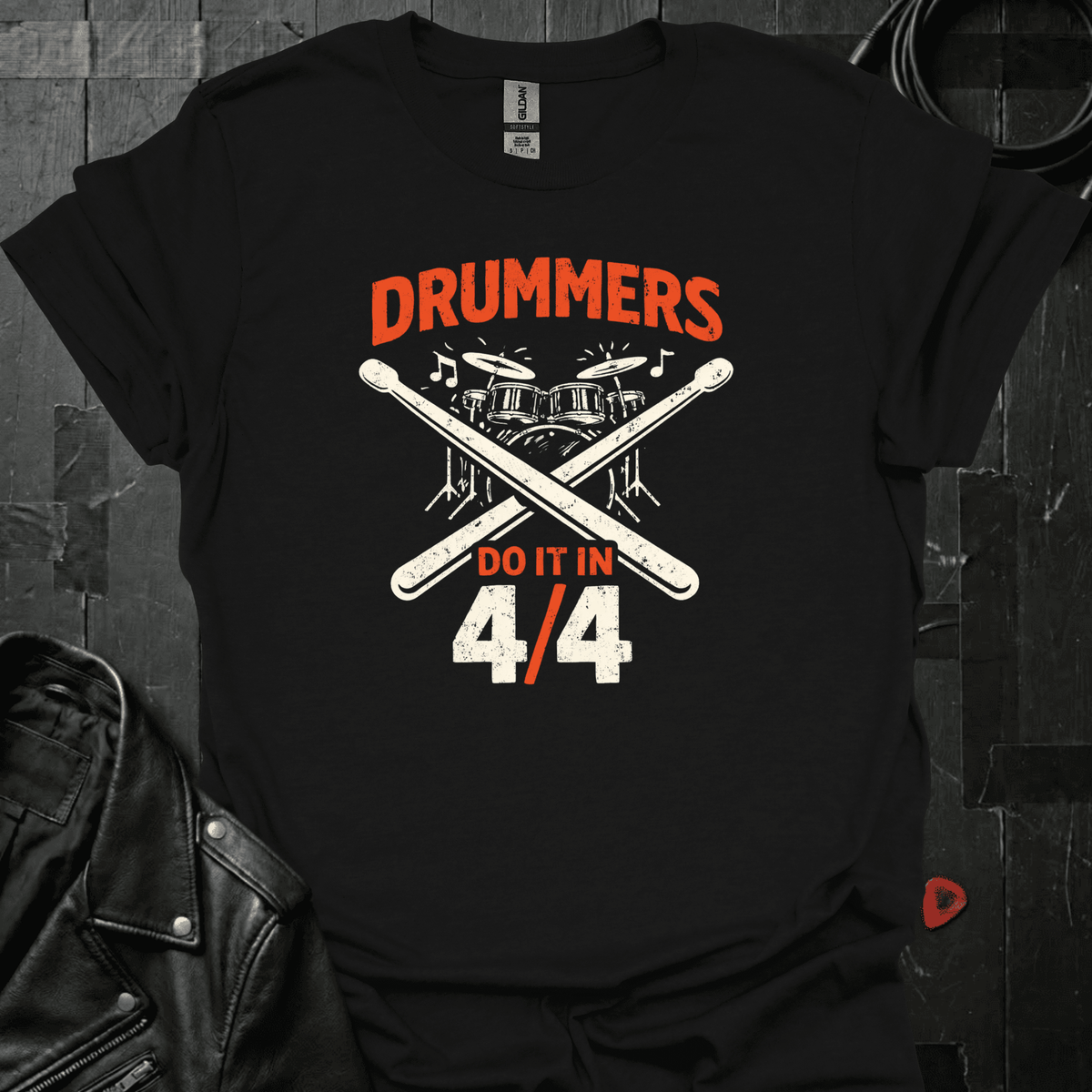 Drummers Rhythm T-Shirt - Black - T-Shirt