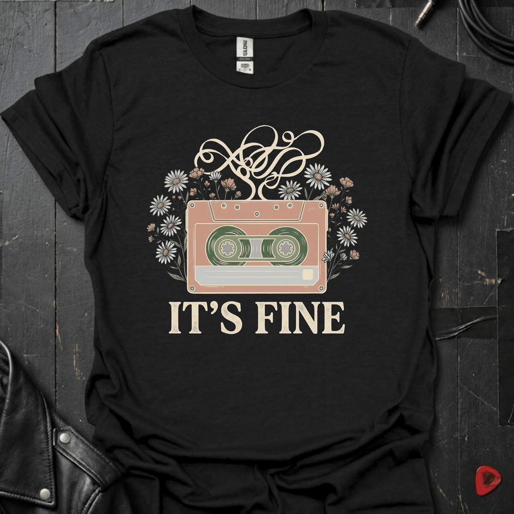 It's Fine T-Shirt - Black - T-Shirt